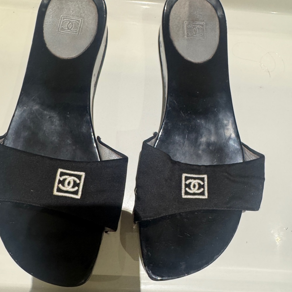 CHANEL Black Sandals Elegant and Timeless